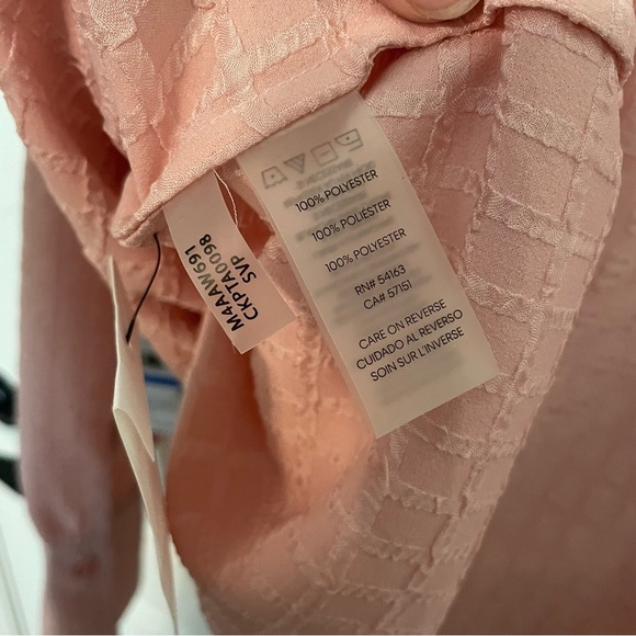 Calvin Klein Blush Pink Blouse - Picture 4 of 5